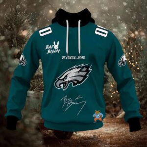 Personalized Eagles Bad Bunny Bowl LX 2026 Official Hoodie