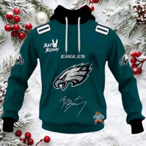 Personalized Eagles Bad Bunny Bowl LX 2026 Official Hoodie