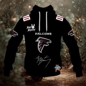 Personalized Falcons Bad Bunny Bowl LX 2026 Official Hoodie