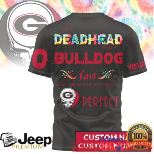 Personalized Georgia Bulldogs Deadhead Fan Grateful Dead Inspired Tee