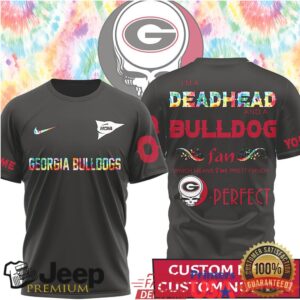 Personalized Georgia Bulldogs Deadhead Fan Grateful Dead Inspired Tee