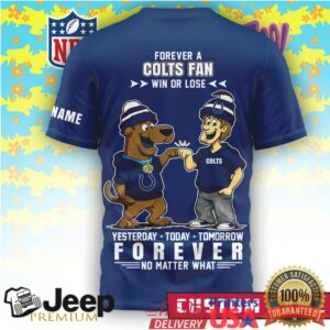 Personalized Indianapolis Colts x Scooby Doo Forever A Fan Shirt