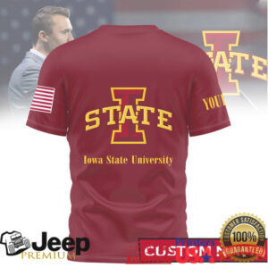 Personalized Iowa State University Cyclones Faith Family Sports Tee