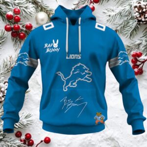 Personalized Lions Bad Bunny Bowl LX 2026 Official Hoodie