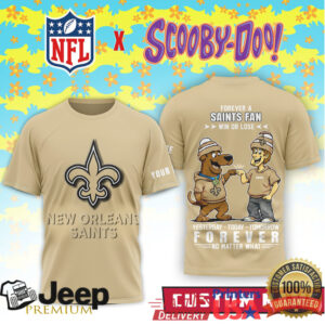 Personalized New Orleans Saints x Scooby Doo Forever A Fan Tee Personalized New Orleans Saints x Scooby Doo Forever A Fan Tee
