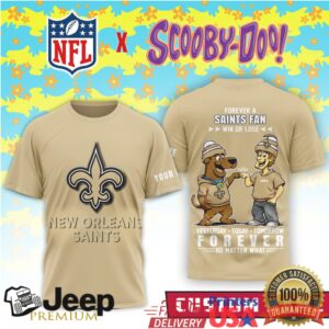 Personalized New Orleans Saints x Scooby Doo Forever A Fan Tee