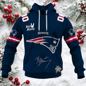 Personalized Patriots Bad Bunny Bowl LX 2026 Official Hoodie