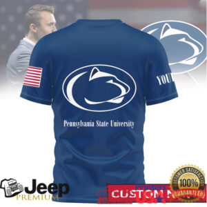 Personalized Penn State Nittany Lions God Family PSU Blue T Shirt