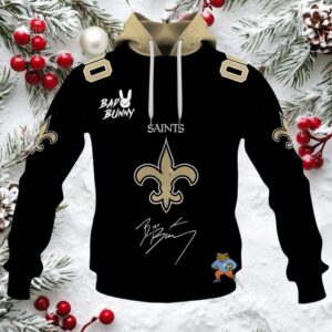 Personalized Saints Bad Bunny Bowl LX 2026 Official Hoodie