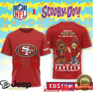 Personalized San Francisco 49ers x Scooby Doo Forever Fan T Shirt Personalized San Francisco 49ers x Scooby Doo Forever Fan T Shirt