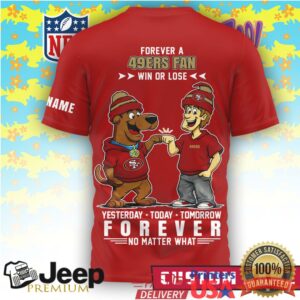 Personalized San Francisco 49ers x Scooby Doo Forever Fan T Shirt