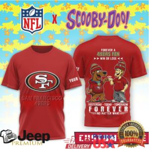 Personalized San Francisco 49ers x Scooby Doo Forever Fan T Shirt