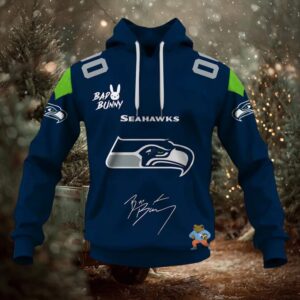 Personalized Seahawks Bad Bunny Bowl LX 2026 Official Hoodie
