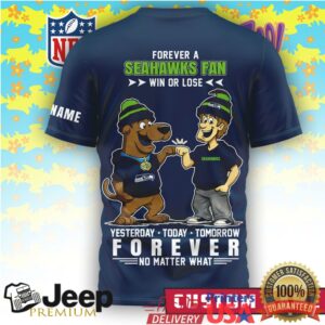 Personalized Seattle Seahawks x Scooby Doo No Matter What T Shirt