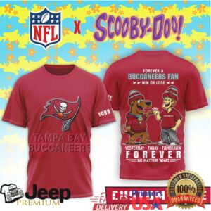 Personalized Tampa Bay Buccaneers Scooby Doo Fan Custom Name Tee