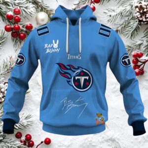 Personalized Titans Bad Bunny Bowl LX 2026 Official Hoodie