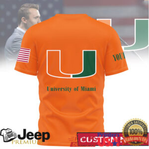 Personalized University of Miami Hurricanes God Family Fan Shirt