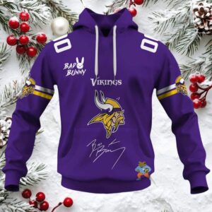 Personalized Vikings Bad Bunny Bowl LX 2026 Official Hoodie