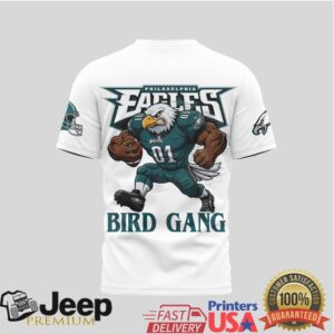 Philadelphia Eagles Bird Gang Football Team White Graphic T Shirt Philadelphia Eagles Bird Gang Football Team White Graphic T Shirt