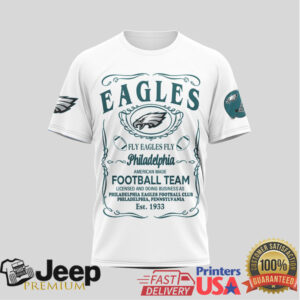 Philadelphia Eagles Bird Gang Football Team White Graphic T Shirt