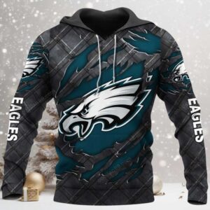 Philadelphia Eagles Black Metal 2026 Official Hoodie