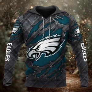 Philadelphia Eagles Black Metal 2026 Official Hoodie