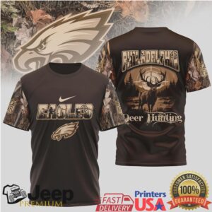 Philadelphia Eagles Deer Hunting Camo Tshirt