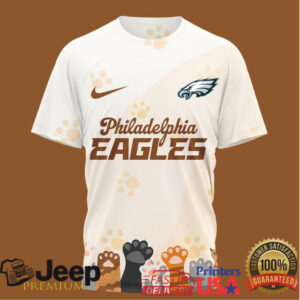 Philadelphia Eagles International Cat Day Paw Print 3D Jersey