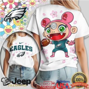 Philadelphia Eagles Kawaii Mascot Cherry Blossom Tshirt