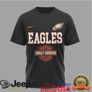 Philadelphia Eagles Official NFL 122 Year Harley Davidson 3D Shirt