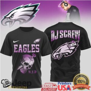Philadelphia Eagles Official NFL DJ Screw 3D Shirt Philadelphia Eagles Official NFL DJ Screw 3D Shirt