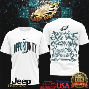 Philadelphia Eagles Official NFL Inspire Change Opportunity 3D Shirt Philadelphia Eagles Official NFL Inspire Change Opportunity 3D Shirt