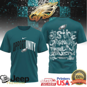 Philadelphia Eagles Official NFL Inspire Change Opportunity 3D Shirt