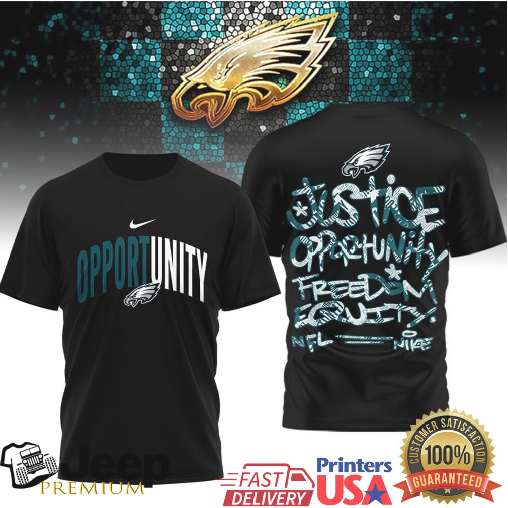 Philadelphia Eagles Official NFL Inspire Change Opportunity 3D Shirt Philadelphia Eagles Official NFL Inspire Change Opportunity 3D Shirt
