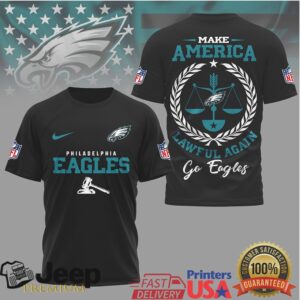 Philadelphia Eagles Official NFL Make America Lawful Again 3D Shirt