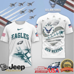 Philadelphia Eagles Official NFL US Air Force 3D Shirt
