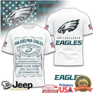 Philadelphia Eagles Official NFL Whiskey 3D Shirt Philadelphia Eagles Official NFL Whiskey 3D Shirt