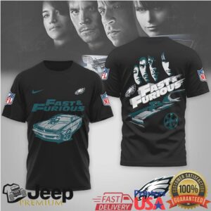 Philadelphia Eagles Official NFL x Fast And Furious 3D Shirt