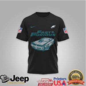 Philadelphia Eagles Official NFL x Fast And Furious 3D Shirt