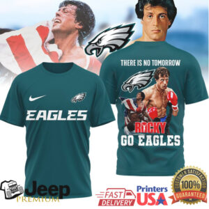 Philadelphia Eagles Rocky Balboa There Is No Tomorrow Tshirt