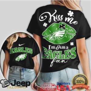 Philadelphia Eagles St. Patrick’S Day Tshirt Kiss Me I’M An Eagles Fan Philadelphia Eagles St. Patrick’S Day Tshirt Kiss Me I’M An Eagles Fan