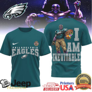 Philadelphia Eagles Thanos Inevitable Tshirt Philadelphia Eagles Thanos Inevitable Tshirt