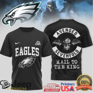 Philadelphia Eagles x Avenged Sevenfold Metal Tribute T Shirt Philadelphia Eagles x Avenged Sevenfold Metal Tribute T Shirt