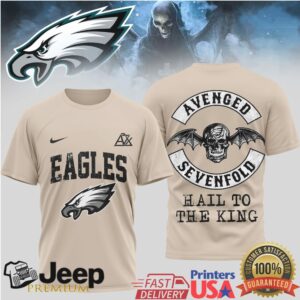 Philadelphia Eagles x Avenged Sevenfold Metal Tribute T Shirt