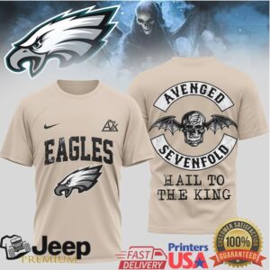 Philadelphia Eagles x Avenged Sevenfold Metal Tribute T Shirt
