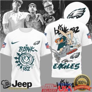 Philadelphia EaglesOfficial NFL Blink 182 3D Shirt