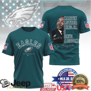 Philadelphia EaglesOfficial NFL Martin Luther King JR. Day 3D Shirt