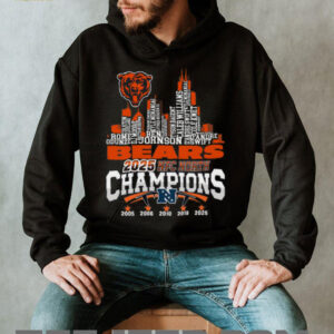 Pittsburgh Steelers 2025 AFC North Division Champions Conquer T Shirt Black