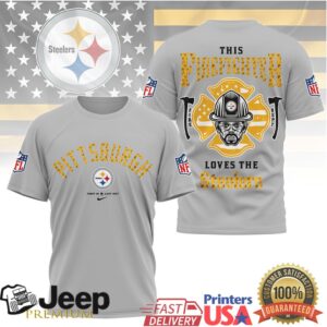 Pittsburgh Steelers Firefighter Proud Hero Thin Line Nfl Tshirt Pittsburgh Steelers Firefighter Proud Hero Thin Line Nfl Tshirt