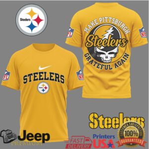 Pittsburgh Steelers Grateful Dead “Make Pittsburgh Grateful Again” T Shirt